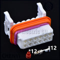 12 Pin Automotive waterproof connector Car HID headlight wire harness plug 7L6971071A 7L6 971 071A
