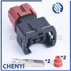 5 sets 2 Pin Waterproof Auto Wire Connector Knock Sensor Fuel Injector Plug For Mitsubishi MMC Nissan PB185-02326