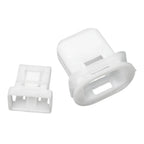 2 Pcs Rear Seat Cushion Seat Fixing Grommet Clip White Nylon For Toyota 72693 12080 Rear Seat Retention Cards