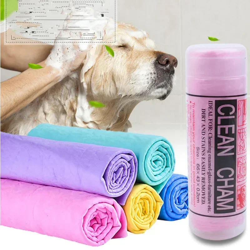 Thickened Large PVA Deer Skin Towel Car Wash Towel Pet Absorbent Towel Hair Dryer Home Car Cleaning Cloth Soft Surface Wipe Amag