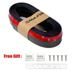 Car Front Bumper Protection Tool Carbon Fiber Strong Adhesive Rubber Universal Front Edge Anti-scratch Protector Amagi