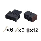 6-929264-2/6-929265-2 is suitable for throttle sensor wiring harness plugs of Volkswagen, Audi, Hyundai, Kia and Buick vehicles