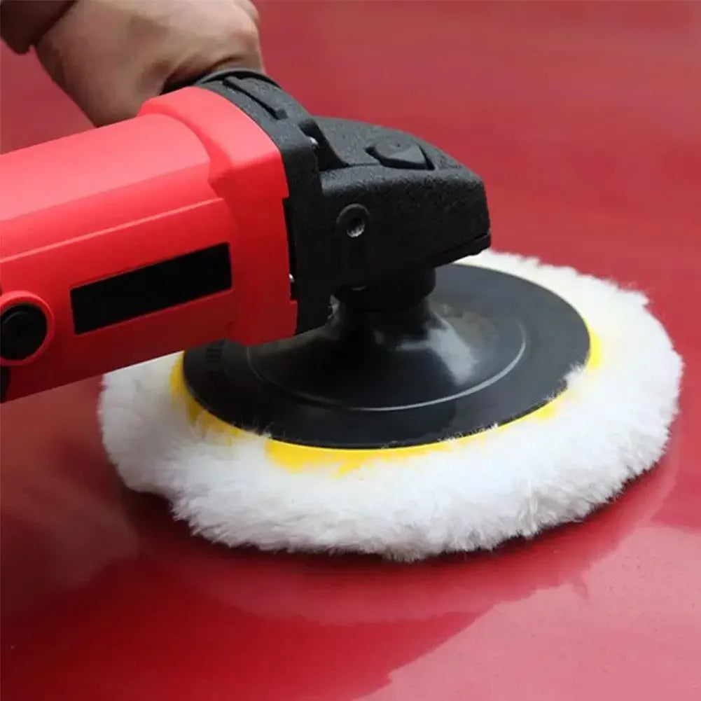 3 4 5 6 7 inch Wool Polishing Disc Car Waxing Polishing Buffing Car Paint Care Polisher Pads Auto Washing Accessories