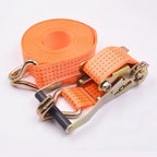Adjustable Secure Tie-Down For Safe Luggage Transport Heavy-Duty Car And Truck Front Cargo Ratchet Strap With Metal Buckle