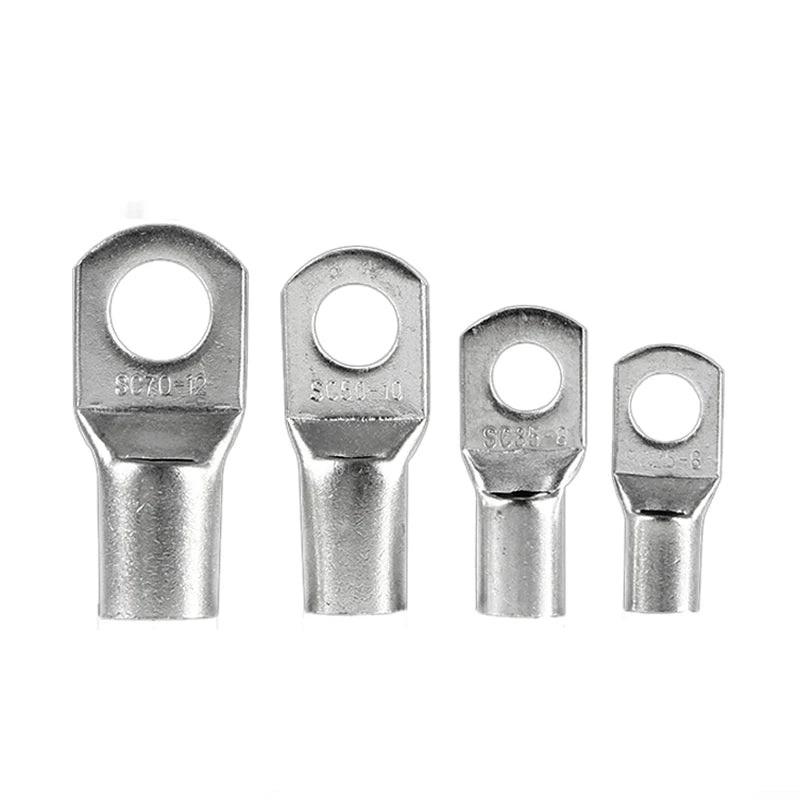 100pcs Copper Lug Ring Wire Connectors Cable Electric Crimp Terminal SC6-6 SC6-8 SC10-6 SC10-8 SC16-6 SC16-10 SC25-6 SC25-12