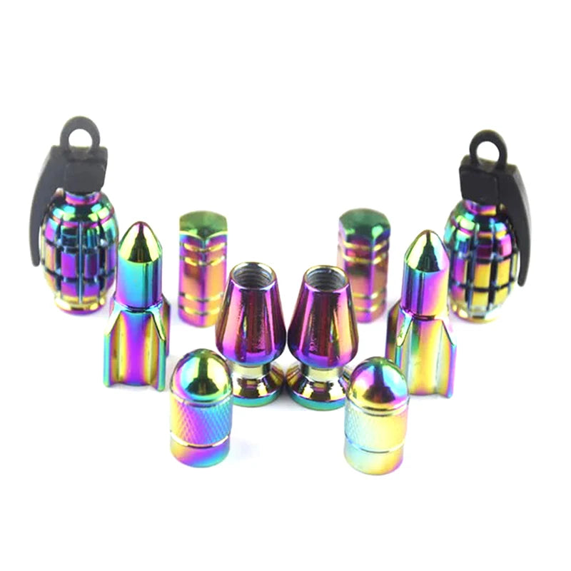 1Pcs Multicolor Tire Valve Stem Caps, Universal Stem Covers for Cars, SUVs, Bike and Bicycle, Trucks, Motorcycles