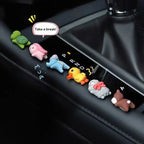 Car Ornaments Mini Sleeping Cute Animals Resin Bear Rabbit Sheep Turtle Resin Decoration Home Office Computer Decor Amagi
