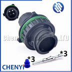 3 Pin female or male Automotive waterproof Circular connector Truck heavy machinery Plug 1-967325-2 1-967402-2 With  pin