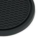 2 Pcs Black Car Auto Cup Holder Anti Slip Insert Coasters Pads For Car Interior Decoration Car Styling Accessories