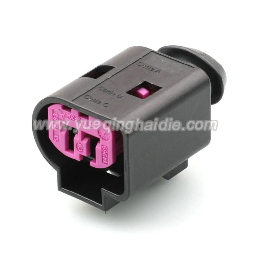 2 Pin Waterproof 3.5mm Male Female Connector with Wire For VW Passat Golf Jetta A3 A4 A5 A6 Q7 TT 805-198-541 1J0973772