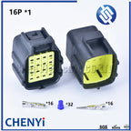 299 Pcs 1.8mm 1-16 Pin Waterproof plug Electrical Wire Connector Sets Kits with Crimp Pins and rubber seals 174661-2