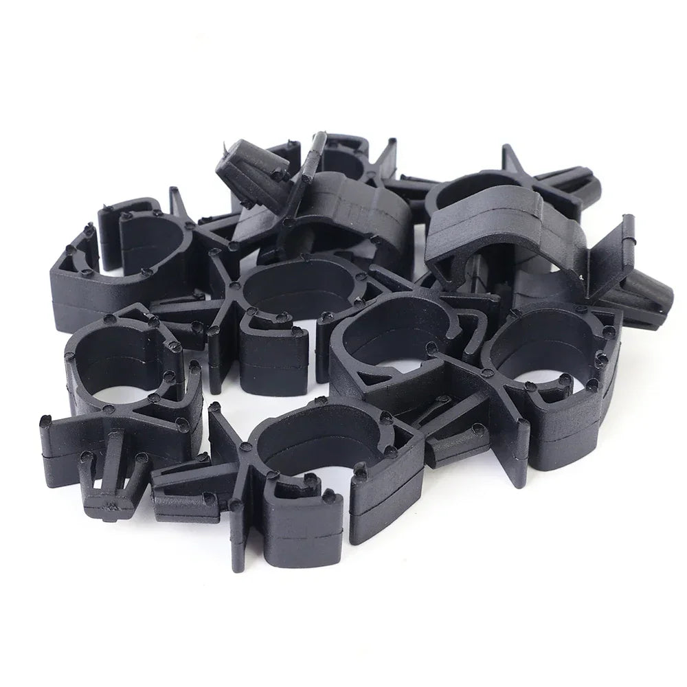 100pc Car Wiring Harness Fastener Route Fixed Retainer Clip Corrugated Pipe Tie Wrap Cable Clamp Oil Pipe Beam Line Hose Bracket