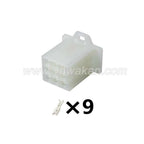 9PIN Connector Unsealed 2.8mm Male Female Connector Handle Switch Plug Wiring Harness Cable Socket 6030-9991 6040-9111
