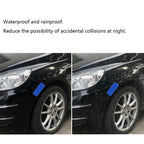 10pcs Car Bumper Reflective Safety Strip Sticker Warning Reflector Tape Auto Car Accessories Exterior Interior Reflector Sticker