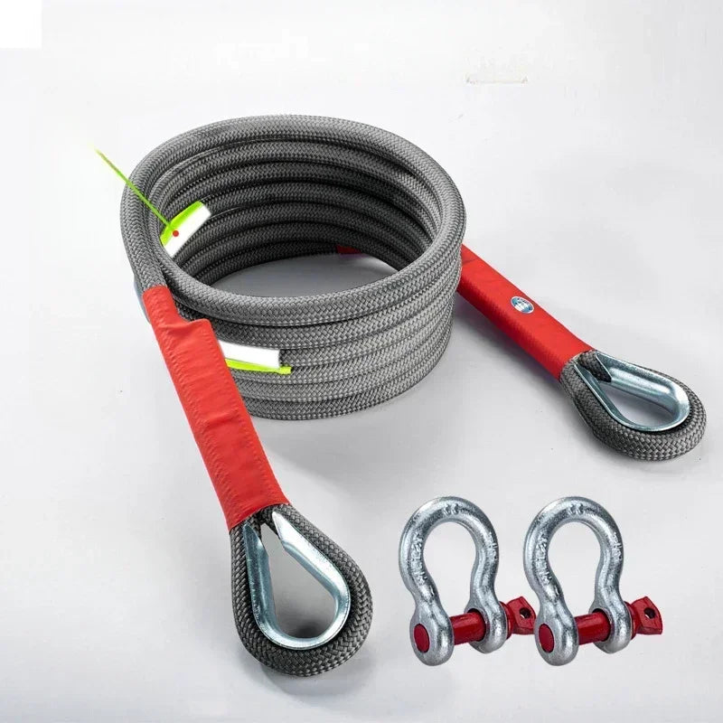 Car Tow Strap Rope Is Very Reliable Wear-resistant Offroad Can Tow 5-18 Tons of Rescue Rope Upgraded Version Which Amagi