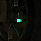 Mini Car Tire Valve Caps Luminous Valve Stem Caps Universal Fluorescent Tyre Nozzles Cover Tyre  wholesale