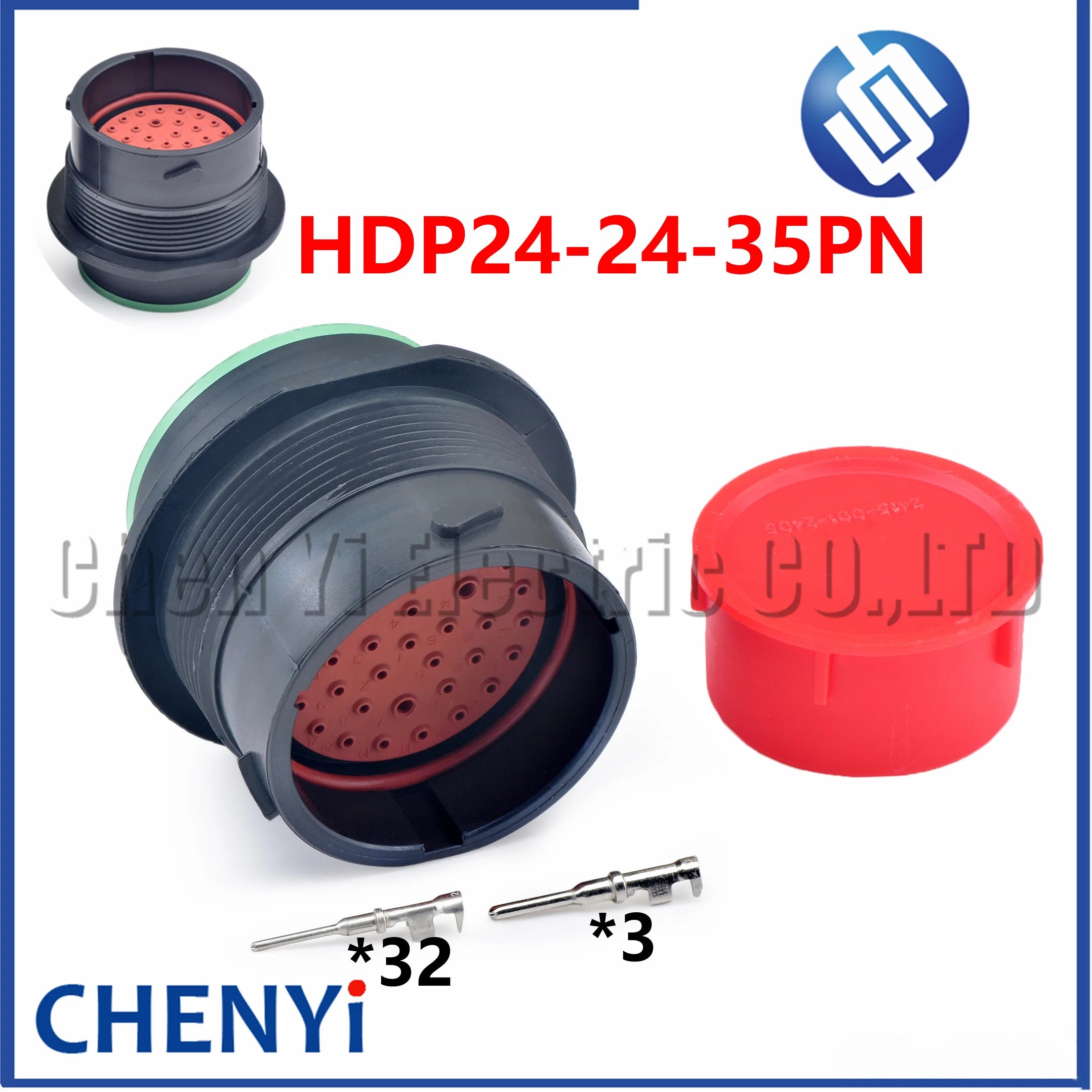 35 Pin auto Waterproof connector HDP24-24-35SN HDP26-24-35PN HDP24-24-35PN HDP26-24-35SN With Pins For Deutsch HDP Series