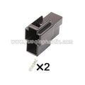 2PIN Automobile Connector 6.3mm Series Male Female Unsealed Connectors Wiring Harness Housing With Terminal