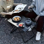 Multi Functional Outdoor Folding Table for Self Driving Hiking Convenient Metal Small Table Can Be Spliced To Hang Items Amagi