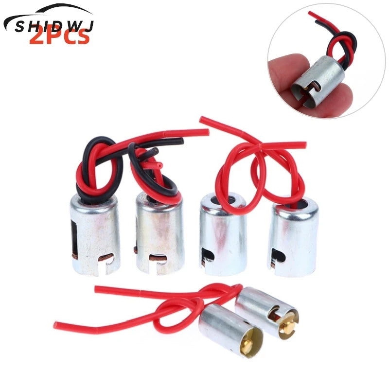 2Pcs BA15S BA15D BA9S T9 Car Brake Light Turn Signal Lamp Holder Bulb Socket Halogen Headlamp Pigtail Connector Holder