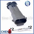 5 Pcs 2 Pin car waterproof connector air conditioner compressor pump Fuel Tank plug AC CLUTCH Connector 12162017 H1348-2P For GM