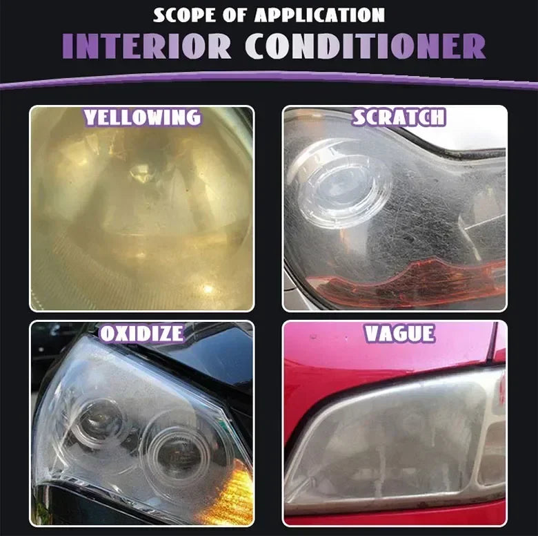 Ceramic Coating Headlight Auto Lamp Crystal Polish Headlight Headlight Repair Polishing Nano Nano Coating Fluid Fluid Polis Amag