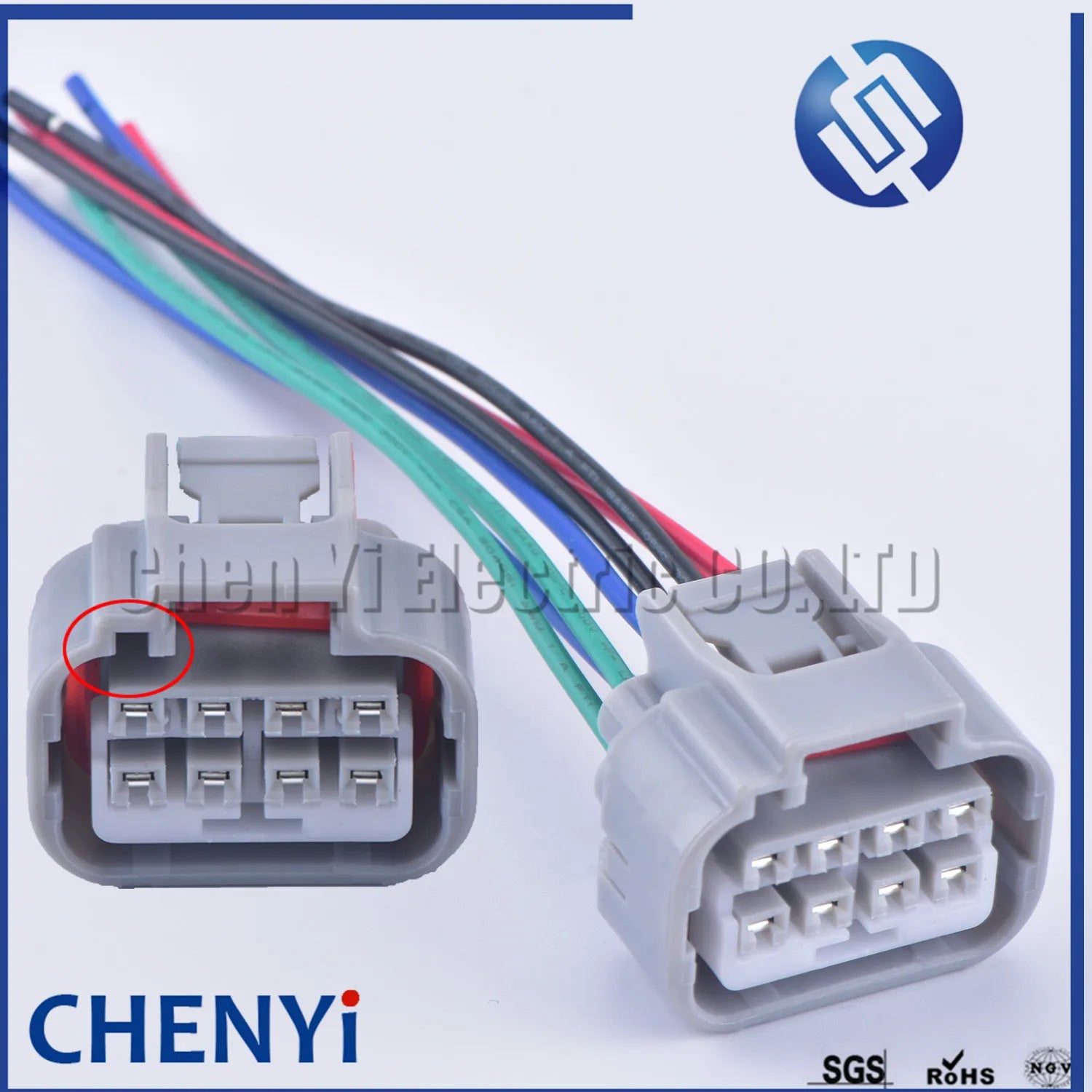 8 Pin Auto Connector Reversing Radar Assembly Plug PDC Socket pigtail 90980-10897 90980-10896 For Honda XRV CRV Toyota Supra MK4
