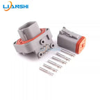 DT06-6S Automotive waterproof connector PCB curved pin socket vehicle-mounted circuit board pin terminal connector DT13-6PA
