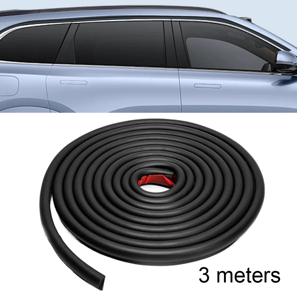 1PC RV Rain Gutter 1/2" Height Drip Rail PVC Rain Strip Roof J Shape Rain Gutter Soft Rubber Strip RV Water Guide Strip