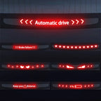 For Tesla Model 3 Highland Car High Mounted Taillight Brake Lamp Car Brake Projection Board PVC Tail Light Emblem Stickers Amagi