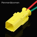 1 Set 2 Pin Car Seat Collision Electrical Cable Connectors Waterproof Female Male Wire Harness Plug SABRB-02-1A-Y SABPB-02-1A-Y
