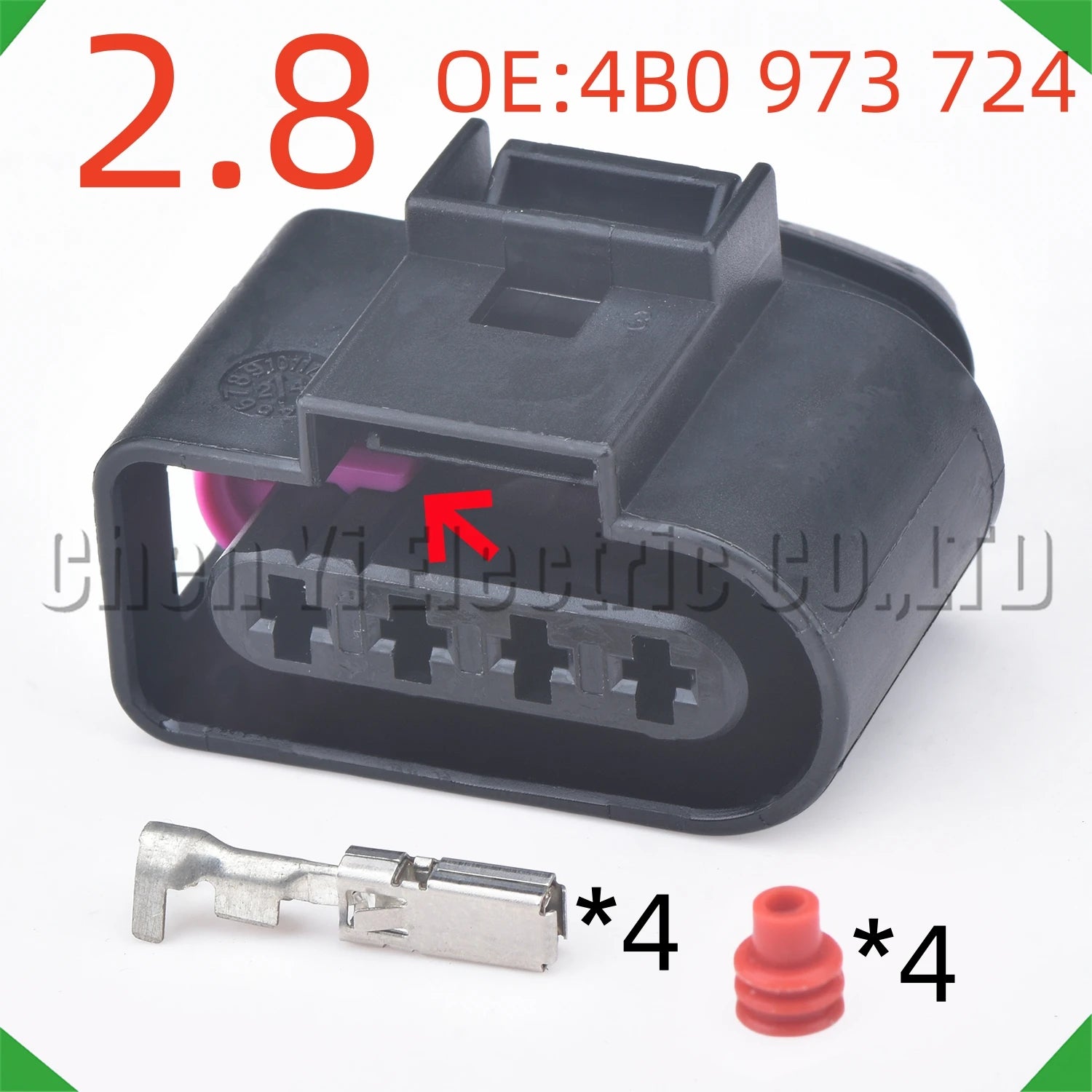 4 Pin Automotive Connectors ignition coil Wire harness Plug 1J0973824 1J0973724 8K09737...