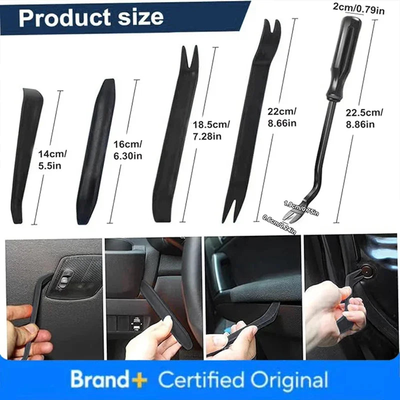 Car Door Panel Removal Tool Set Audio Video Dashboard Clip Installer Prying Navigation Disassembly Kit Automobile NailPull Amagi