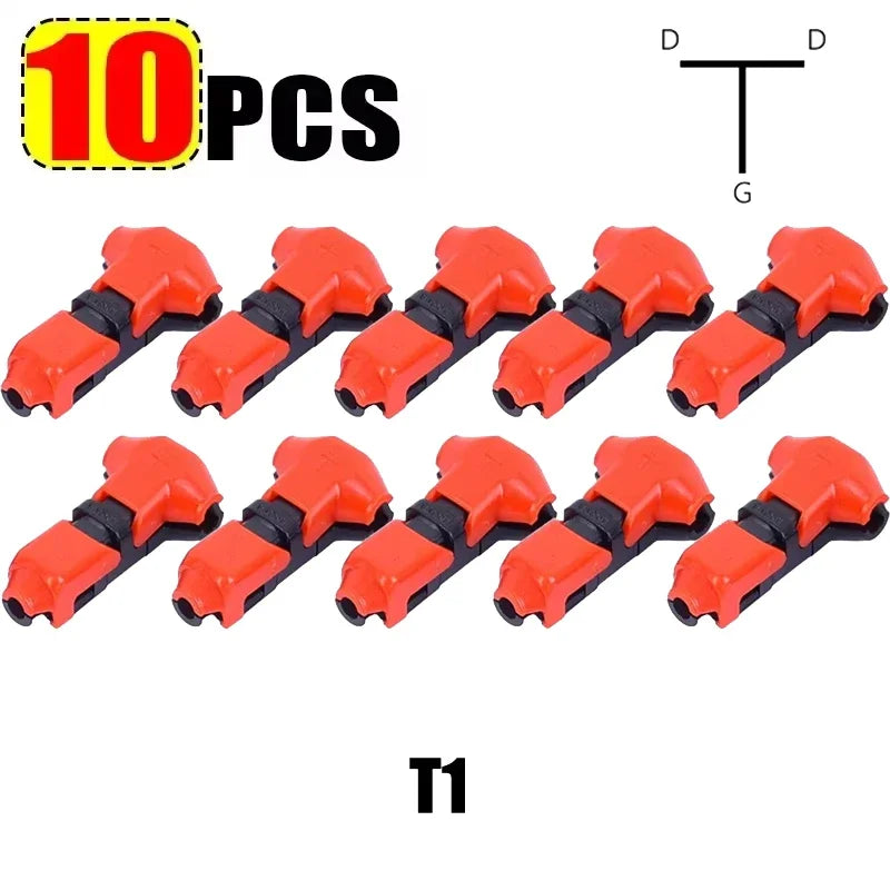 T-Tap Wire Connectors – I & T Type 2-Pin Splice Connector 12V 24V DC 300V AC 18-22AWG