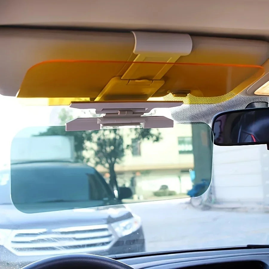 Car Sun Visor Goggle Night Vision Driving HD Anti Sunlight Dazzling Day Mirror UV Fold Flip Down Clear View Interior Mirrors Ama