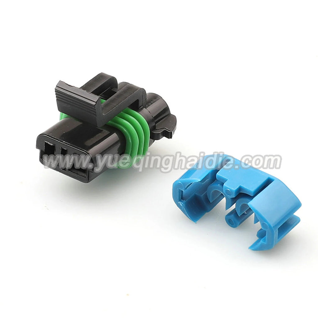 2-Pin Connector Waterproof Delphi 2.8mm Male Female Connector Automobile Wiring Harness Cable Socket 15300002 15300027