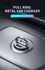 200/100W Mini Dual Ports USB Car Charger Lighter Fast Charging Phone Charger Adapter for IPhone 13 12 Xiaomi Huawei Samsung Amag
