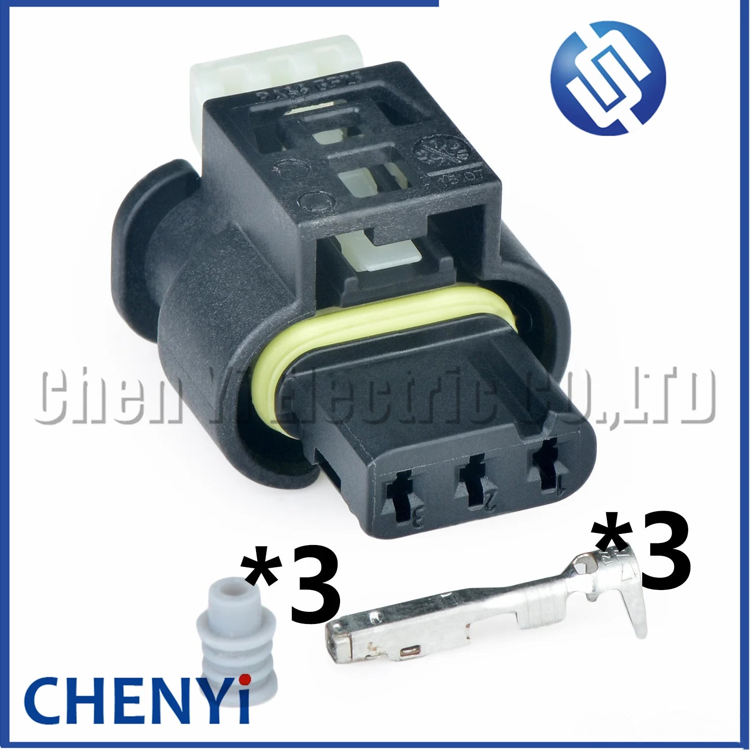 3 Pin auto waterproof automotive cable connector reversing radar camshaft sensor plug Pigtail 805-121-521 7615490-03 A0225452426