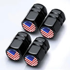 4Pcs Tire Valve Stem Caps, Universal Car Wheel Air Valve Dust Proof Covers for Cars, Trucks, SUVs, Bikes and Motorcycles Amagi