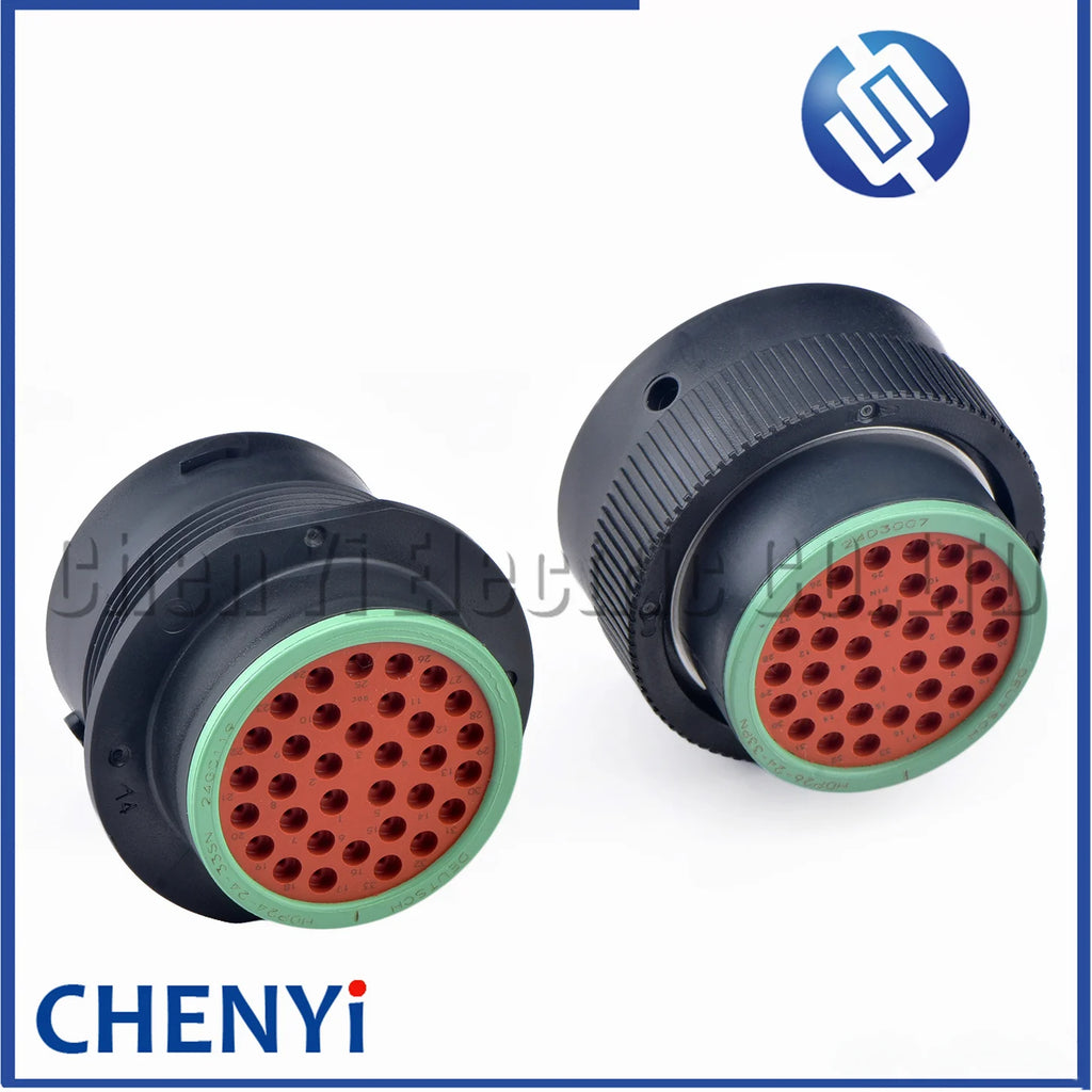 33 Pin Male or Female Waterproof connector HDP24-24-33SN HDP26-24-33PN With Pins For Deutsch HDP Series