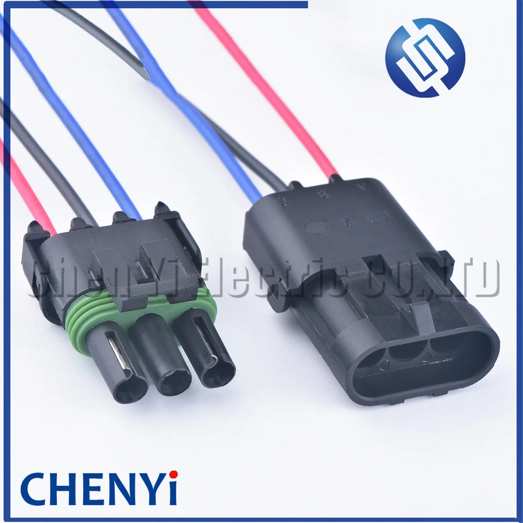 3 Pin 2.5mm Series Automotive Waterproof Connector female or male MAP TPS coil Wire harness Plug Socket 12010717 12015793