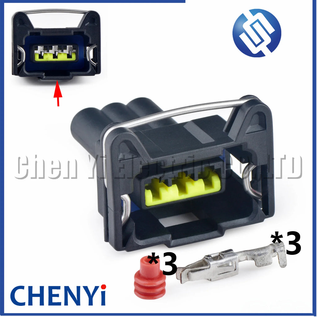 3 Pin Power Junior Timer Kit Boot Wire Connector Idle Motor Socket Electrical Oxygen Sensor Connector 282545-1 85205-1 368000-1