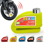 Motorcycle Bicycle Lock Alarm Safety Protection Padlock Disc Aluminum Alloy Anti-Theft Reminder Rope Lock Bag Motorcycle Amagi