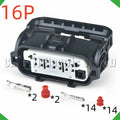 16-Pin Auto Connector Connector Automotive Connectors Front Bumper radar harness