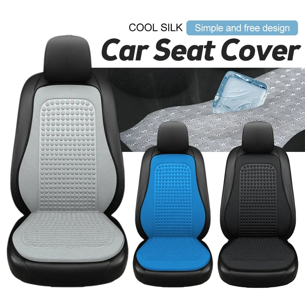Winter Car Seat Cushion Short Plush Seat Protector Pad with Non-Slip Backing Flocking Cloth Cover Universal Front Covers Amagi