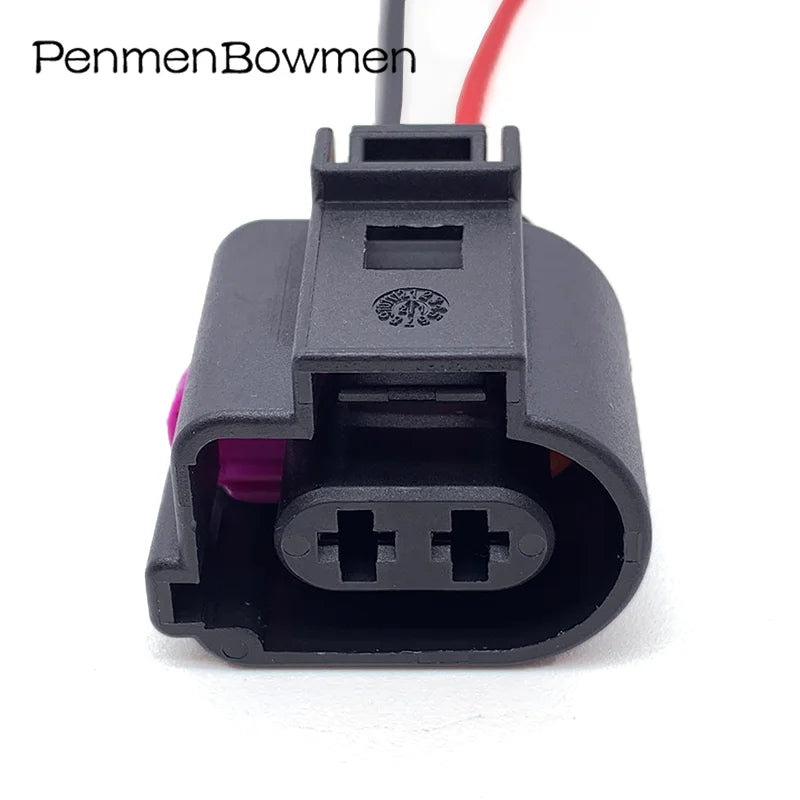 1 Set 2 Pin 3.5mm Car Rear Brake Caliper Motor Electrical Cable Connector Waterproof Female Wire Harness Plug 1J0973722A 1717692