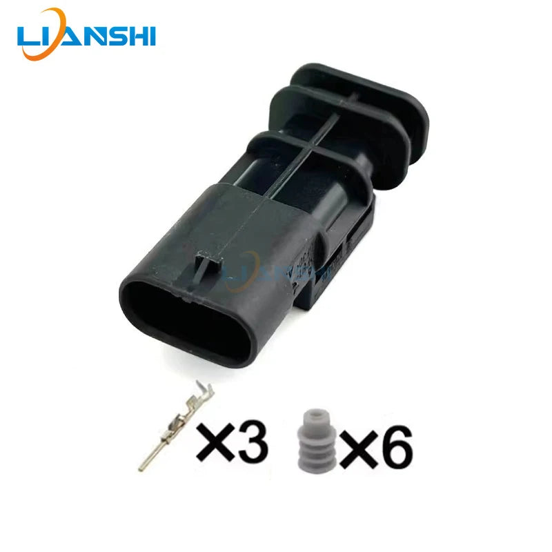 7615490-03 applies to Mercedes-Benz BMW Volkswagen Ford reversing radar 3p connector wiring harness plug 805-121-521