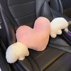 Car head pillow neck pillow cute cartoon love heart back pillow waist pillow seat back cushion Automotive Car Accessories New