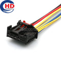 10 Pin Connector Unsealed Female Connector Cable Plug Motorcycle Electrical Harnesses 1563332-1 1563331-1 5K0972704