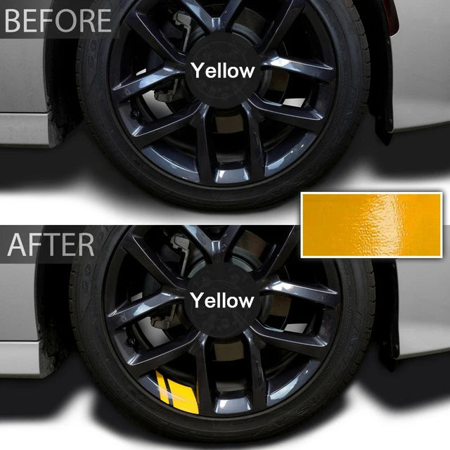 New 1Pcs Car Sticker Reflective Car Wheel Rim Vinyl Warning Stickers Hash Mark Stripe Racing Wheel Hub Decals for Size 16-21"